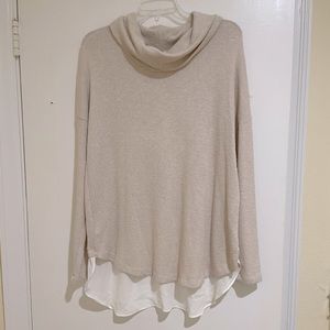 Ladies size Large very gently used long, light weight sweater.